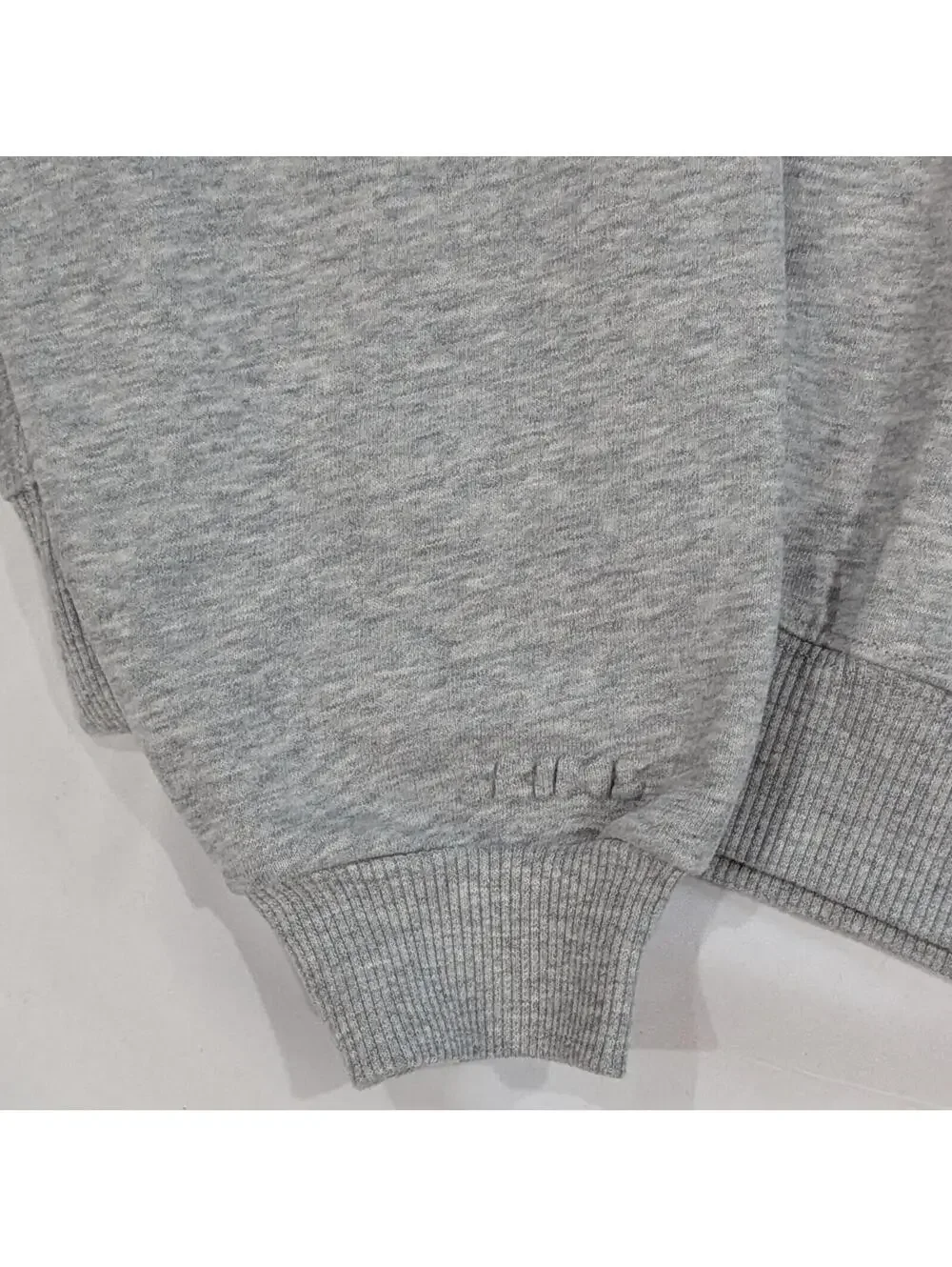 NWT $84 SKIMS Cotton Fleece Classic Crewneck Sweatshirt Light Heather Grey S - Picture 6 of 6